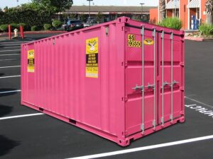 Pink 20 foot Storage Container