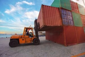 Stacking shipping containers - CONEX Boxes