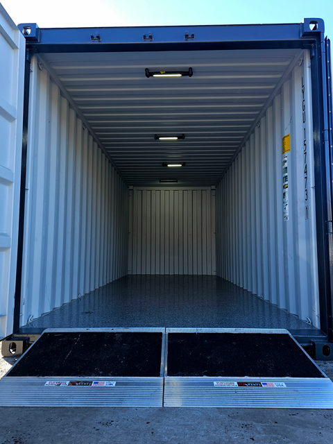 Storage Container with Ramps and Lights