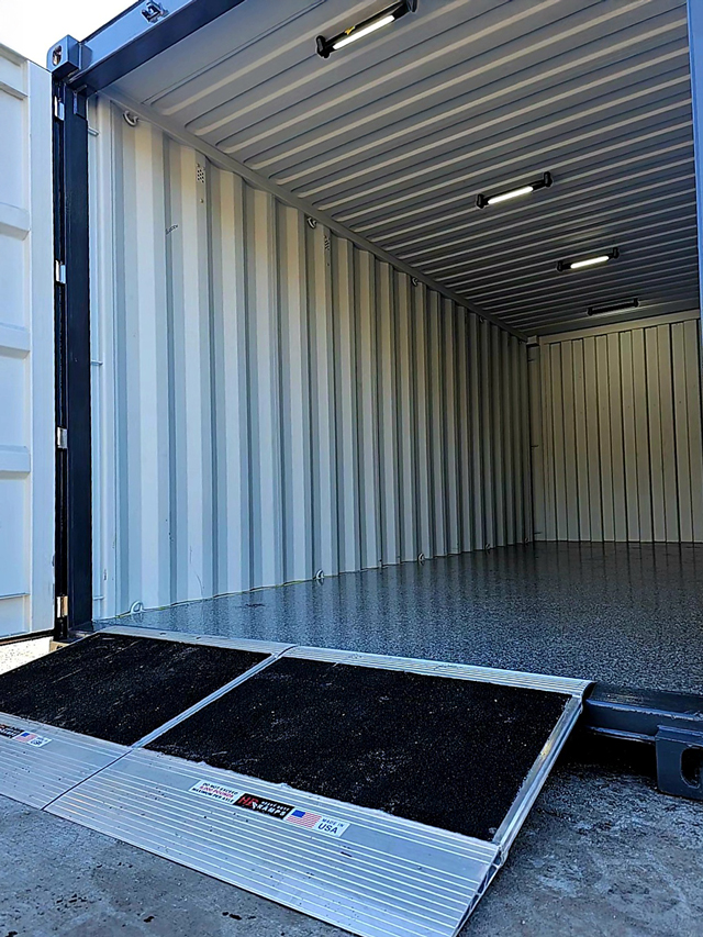 Storage Container with Ramps and Lights