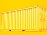 Yellow storage container