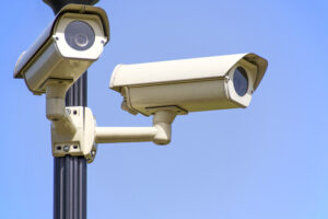 Security Cameras on Pole